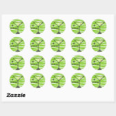 Green Zebra Eyeball Cocktail Halloween Sticker (Blatt)