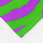 Green Zebra Fleecedecke (Ecke)