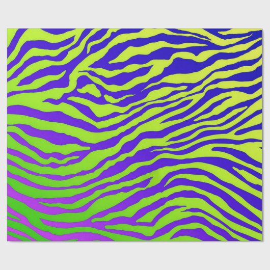 Green Zebra Geschenkpapier (Flach)