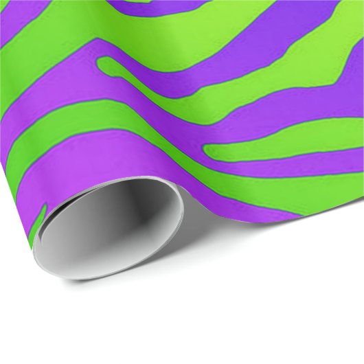 Green Zebra Geschenkpapier (Rolleneckpunkt)