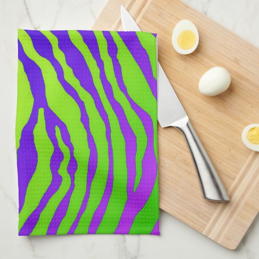 Green Zebra Geschirrtuch (Viertel Falte)