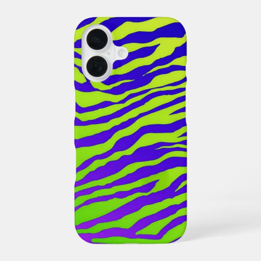 Green Zebra iPhone 16 Hülle (Rückseite)