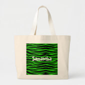 Green Zebra Jumbo Stoffbeutel (Vorne)