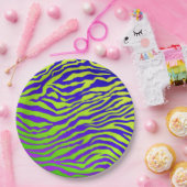 Green Zebra Pappteller (Party)