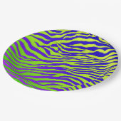 Green Zebra Pappteller (Schrägansicht)