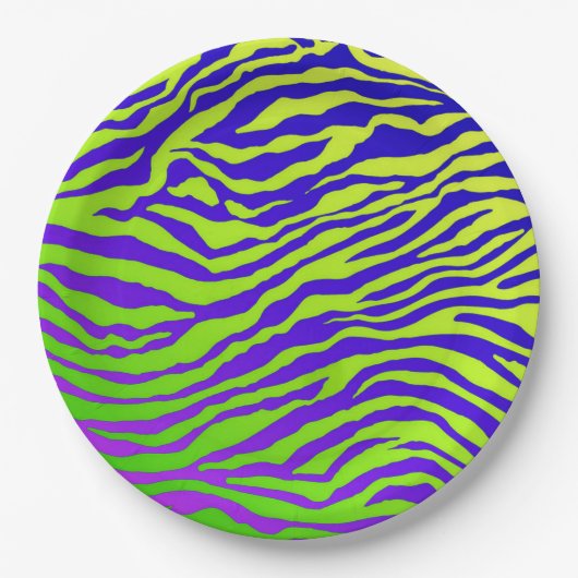Green Zebra Pappteller (Vorderseite)