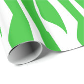 Green Zebra Print Geschenkpapier (Rolleneckpunkt)