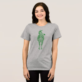 Green Zebra | Zeige deine Streifen! Personalisierb Tri-Blend Shirt