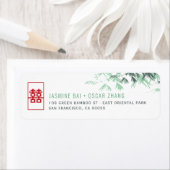 Green Zen Bamboo Verlasse chinesische Hochzeitsadr (Insitu)