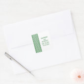 Green Zickzack Border Save the Date Stickers (Umschlag)