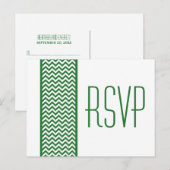 Green Zickzack Border UAWG Postkarte (Vorne/Hinten)
