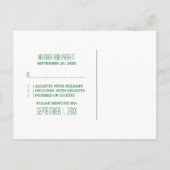 Green Zickzack Border UAWG Postkarte (Rückseite)