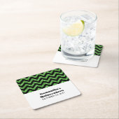 Green Zickzack Glitzer Quinceñera Untersetzer (Vor Ort)