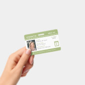 Green Zickzack Home Student ID Abzeichen Ausweis (Handheld)