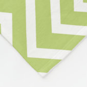 Green Zickzack Personalisiert Fleece Blanket (Ecke)