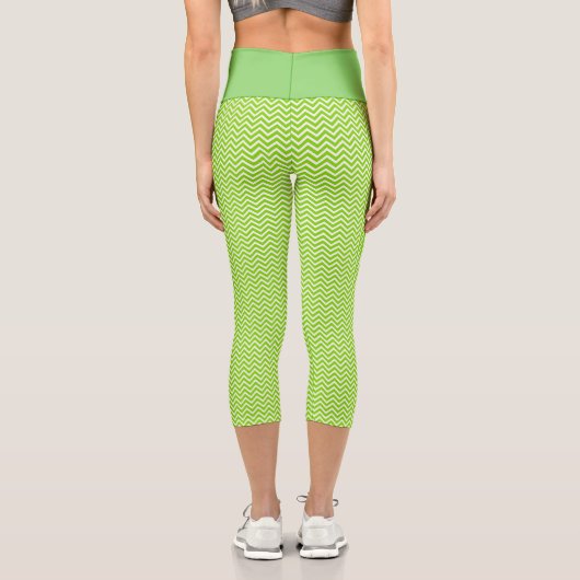Green Zig-Zag Capris (Rückseite)