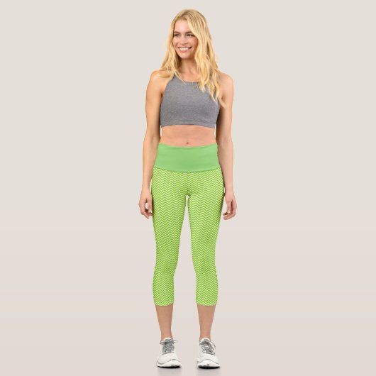 Green Zig-Zag Capris (Vorderseite)