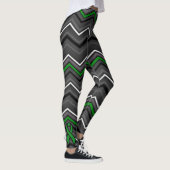 Green Zig Zag mit Ribbon...C Diff Leggings (Rechts)
