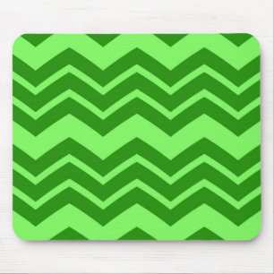 Green Zig Zag Zickzack Muster Mousepad