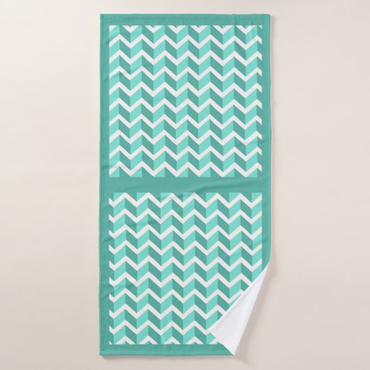 Green ZigZag Badehandtuch (Badehandtuch)