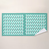 Green ZigZag Badehandtuch (Badehandtuch)