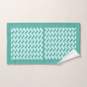 Green ZigZag Badhandtuch Set (Handtuch)