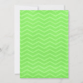 Green Zigzag Bridal Dusche Einladungen (Rückseite)