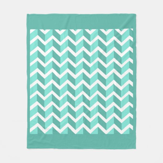 Green ZigZag Fleecedecke (Vorderseite)