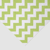 Green Zigzag, grün Zickzack, geometrisches Muster Seidenpapier (Ausschnitt)