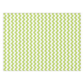 Green Zigzag, grün Zickzack, geometrisches Muster Tischdecke (Vorderseite (Horizontal))