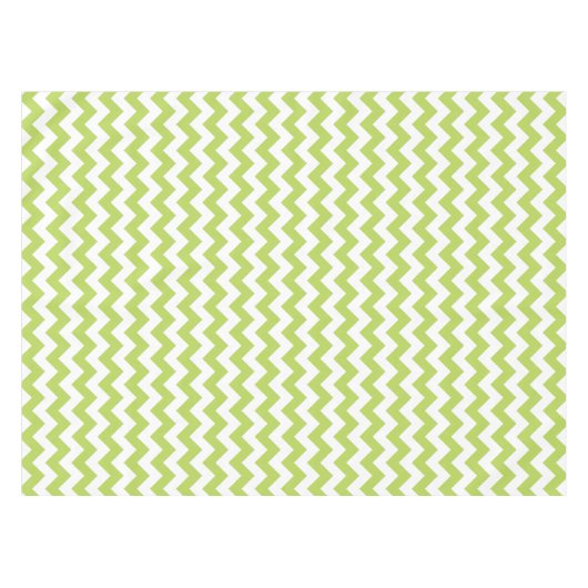 Green Zigzag, grün Zickzack, geometrisches Muster Tischdecke (Vorderseite (Horizontal))