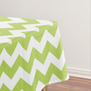 Green Zigzag, grün Zickzack, geometrisches Muster Tischdecke