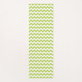 Green Zigzag, grün Zickzack, geometrisches Muster Yogamatte (Vorderseite)