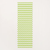 Green Zigzag, grün Zickzack, geometrisches Muster Yogamatte (Rückseite)