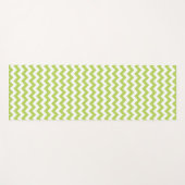 Green Zigzag, grün Zickzack, geometrisches Muster Yogamatte (Vorderseite (Horizontal))