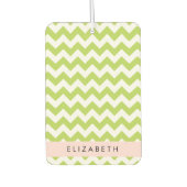 Green Zigzag, grün Zickzack, Ihr Name Autolufterfrischer (Vorderseite)