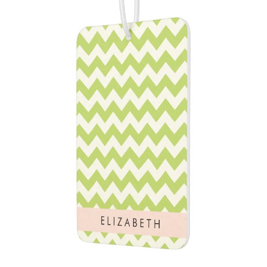 Green Zigzag, grün Zickzack, Ihr Name Autolufterfrischer (Links)