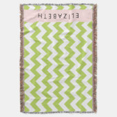 Green Zigzag, grün Zickzack, Ihr Name Decke (Vorderseite Vertikal)