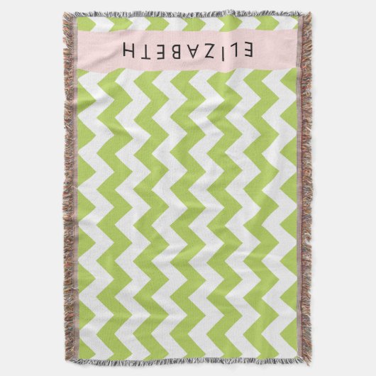 Green Zigzag, grün Zickzack, Ihr Name Decke (Vorderseite Vertikal)