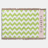 Green Zigzag, grün Zickzack, Ihr Name Decke (Vorderseite)