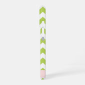 Green Zigzag, grün Zickzack, Ihr Name iPhone 16 Hülle (Linke Seite)