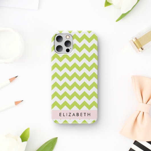 Green Zigzag, grün Zickzack, Ihr Name iPhone 16 Hülle