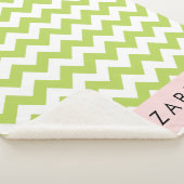 Green Zigzag, grün Zickzack, Ihr Name Sherpadecke (3/4)