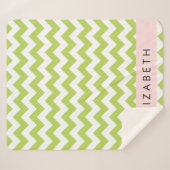 Green Zigzag, grün Zickzack, Ihr Name Sherpadecke (Vorderseite (Horizontal))