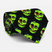 Green Zombie Krawatte (Gerollt)