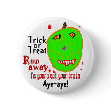 Green Zombie Pumpkin Trick oder Treat