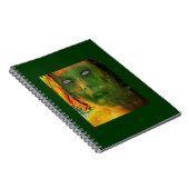 Green Zombie Self Portrait Notizblock (Rechte Seite)