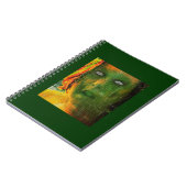 Green Zombie Self Portrait Notizblock (Linke Seite)