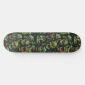 Green Zombie Spooky Halloween Skateboard (Horizontal)
