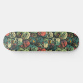 Green Zombie Spooky Halloween Skateboard (Horizontal)